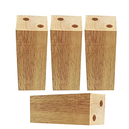 TMKDNNKG Quadratische Möbelbeine aus Walnussholz, 4er-Set, 10 cm, Massive Holzfüße für DIY-Sofa, Sessel, Liegesessel, Kommode, Couchtisch, Gummi-Tischbeine, Ersatzset für die Renovierung von Wohnmöbe TMKDNNKG Quadratische Möbelbeine aus Walnussholz, 4er-Set, 10 cm, Massive Holzfüße für DIY-Sofa, Sessel, Liegesessel, Kommode, Couchtisch, Gummi-Tischbeine, Ersatzset für die Renovierung von Wohnmöbe von TMKDNNKG
