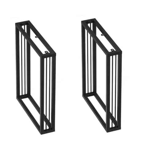 TMKDNNKG Robuste Schwarze Möbelbeine aus Metall für Tische, Bänke und Stühle im Industriestil, 28 Zoll quadratisches Design, Größe 50 x 70 cm von TMKDNNKG