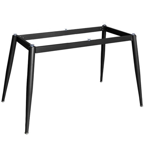TMKDNNKG Robuste industrielle Tischbeine aus Metall mit Saugnäpfen, moderner Schreibtischrahmen für Marmor/Glas, Möbelbeine für Zuhause, Küche, DIY-Schreibtisch (80 cm x 45 cm x 72 cm, schwarz) von TMKDNNKG
