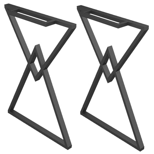 TMKDNNKG Rustikale Möbelbeine aus goldenem Metall, 2er-Set, 28 Zoll, industriell, modern, strapazierfähig, Tischbeine als Schreibtischersatz, Größe 40 x 72 cm von TMKDNNKG