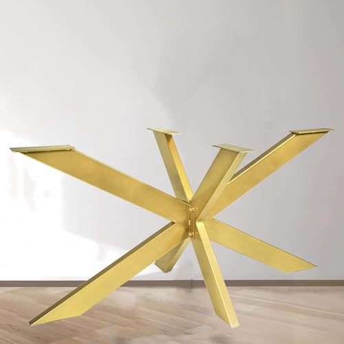 TMKDNNKG Tischbeine aus Metall im Spinnen-Stil, Industrie-Stil, DIY-Rahmen, einfache Montage, Esstisch-Möbelbeine, pulverbeschichtete Stahlbeine, Goldfarbe, 85 x 80 x 72 cm TMKDNNKG Tischbeine aus Metall im Spinnen-Stil, Industrie-Stil, DIY-Rahmen, einfache Montage, Esstisch-Möbelbeine, pulverbeschichtete Stahlbeine, Goldfarbe, 85 x 80 x 72 cm von TMKDNNKG