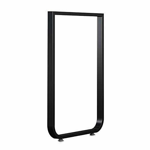 TMKDNNKG Tischbeine aus Schmiedeeisen, 72,9 cm, robuste Möbelbeine aus Metall für Esstisch, Couchtisch, Büroschreibtisch, Industrie- und rustikaler Stil, verstellbare Schreibtischbeine (Mattschwarz) von TMKDNNKG