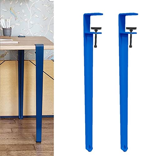TMKDNNKG Verstellbare, 71 cm Lange, ansteckbare F-förmige Möbelbeine für Arbeitstisch, Couchtisch, Stehtisch, 2er-Set, Blaue Beine, Design ohne Stanzen, Arbeitsplattenstützbein, Stuhlbeine/Frühstücks TMKDNNKG Verstellbare, 71 cm Lange, ansteckbare F-förmige Möbelbeine für Arbeitstisch, Couchtisch, Stehtisch, 2er-Set, Blaue Beine, Design ohne Stanzen, Arbeitsplattenstützbein, Stuhlbeine/Frühstücks von TMKDNNKG