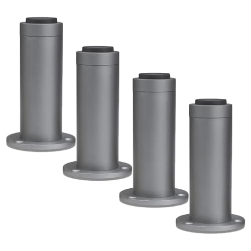 TMKDNNKG Verstellbare, robuste Möbelbeine, 4 Stück, Schrankbeine aus Aluminiumlegierung mit Schrauben und Schutzfüßen, 1,5 Zoll Höhe, Farbe Schwarz von TMKDNNKG