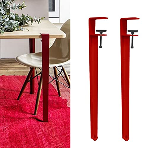 TMKDNNKG Verstellbare F-förmige Möbelbeine für Arbeitstische, 71 cm, zum Anklipsen, Tischbeine mit Arbeitsplattenstützbein, Stuhlbeine, Frühstücksbarbeine, Couchtisch, Stehtisch, Design ohne Stanzen, von TMKDNNKG