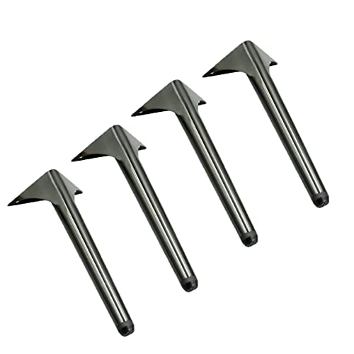 TMKDNNKG Verstellbare Möbelbeine aus Edelstahl in Dreieckform, Schwarz/Gold (12,99 Zoll/330 mm), ideal für Sofas, Betten und Couchtische, inkl. Schrauben von TMKDNNKG