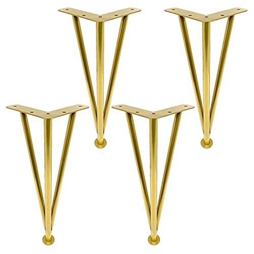TMKDNNKG Verstellbare Möbelbeine aus Metall, 4er-Pack, austauschbare DIY-Sofa-, Couchtisch-, Esstisch-, Schrank- und Schreibtischbeine, 40 cm von TMKDNNKG