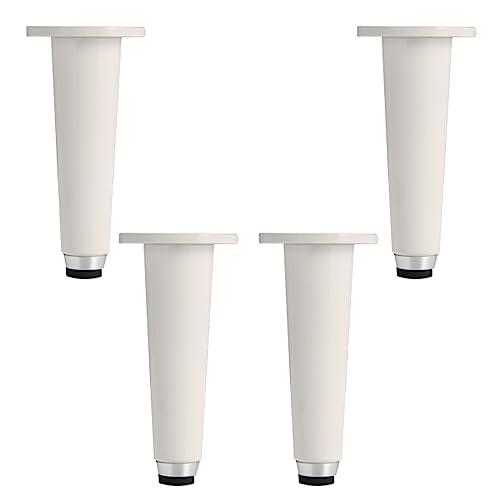 TMKDNNKG Verstellbare Möbelbeine aus Metall, 4er-Set, kegelförmige Schrankbeine für Sofa, Tisch und Stuhl, verdickte Ersatzbeine für DIY-Möbelprojekte, 12,2 Zoll, weißer Sofa-Stützfuß TMKDNNKG Verstellbare Möbelbeine aus Metall, 4er-Set, kegelförmige Schrankbeine für Sofa, Tisch und Stuhl, verdickte Ersatzbeine für DIY-Möbelprojekte, 12,2 Zoll, weißer Sofa-Stützfuß von TMKDNNKG