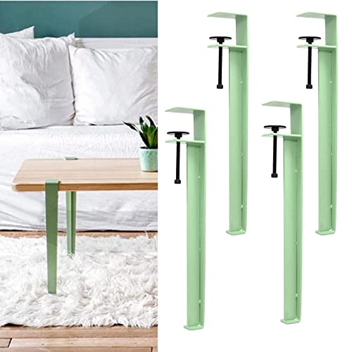 TMKDNNKG Verstellbare Tischbeine aus Metall, 4er-Set, Möbelbeine für DIY-Couchtisch, Esstisch, Schreibtisch, 70 cm, F-förmiges Design, mit Bodenschonern und anschraubbarem Tischklemmbein TMKDNNKG Verstellbare Tischbeine aus Metall, 4er-Set, Möbelbeine für DIY-Couchtisch, Esstisch, Schreibtisch, 70 cm, F-förmiges Design, mit Bodenschonern und anschraubbarem Tischklemmbein von TMKDNNKG
