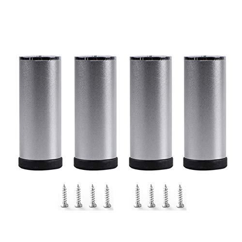 TMKDNNKG Verstellbare Tischbeine aus Metall, 4er-Set, Möbelbeine für Sofas, verdickte Stützbeine für Esszimmer, wasserdichte, rutschfeste Tischfüße (Silber, 35 cm) von TMKDNNKG