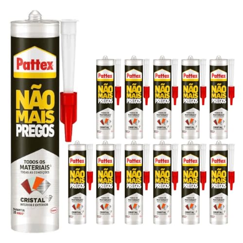 Montagekleber extra stark transparent – Kleben statt Bohren Kristallklar 290g Kartusche | starker Montagekleber für innen & außen | kristallklarer Baukleber ohne Bohren (12 x 290g) von TMPpro