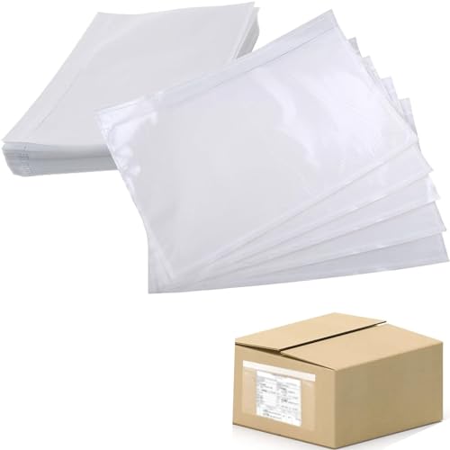 30 Stück selbstklebende Dokumententaschen, transparente Versandtaschen, Dokumententaschen für Bürobedarf, für Frachtbriefe, Rechnungen, Lieferscheine, Hinweise zu Frachtbriefen, 19 x 24 cm 30 Stück selbstklebende Dokumententaschen, transparente Versandtaschen, Dokumententaschen für Bürobedarf, für Frachtbriefe, Rechnungen, Lieferscheine, Hinweise zu Frachtbriefen, 19 x 24 cm von TMRBBesty