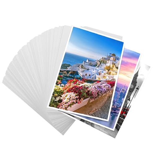 Fotopapier a6 glänzend, 10.2x15.2cm, 100 Blatt 260g/m2, Inkjet Fotopapier, Wasserdicht Und Schnell Trocknend, Klares Farbmuster Fotopapier a6 glänzend, 10.2x15.2cm, 100 Blatt 260g/m2, Inkjet Fotopapier, Wasserdicht Und Schnell Trocknend, Klares Farbmuster von TMRBBesty