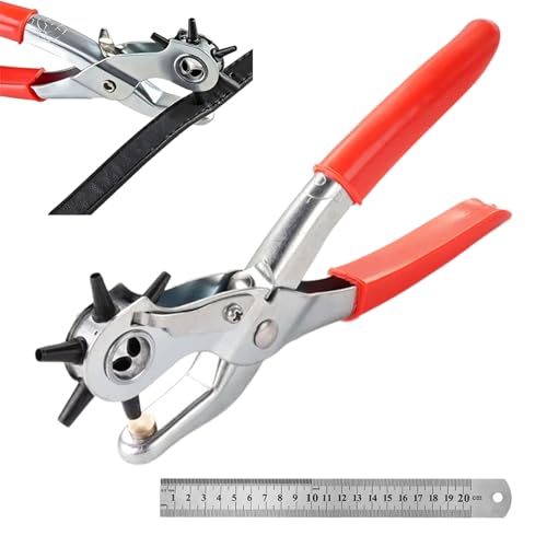 Lochzange,Gürtellochzange, Gürtel-Locher,Leder Locher,Lochzange für Leder,Lochzange für Gürtel,Ledergürtel Puncher Drehlochzange,Mit 1 Lineal,Passend für Leder,Gürtel,Pappe,Schuhe,Portemonnaie Lochzange,Gürtellochzange, Gürtel-Locher,Leder Locher,Lochzange für Leder,Lochzange für Gürtel,Ledergürtel Puncher Drehlochzange,Mit 1 Lineal,Passend für Leder,Gürtel,Pappe,Schuhe,Portemonnaie von TMRBBesty