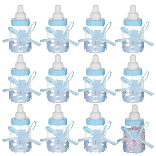 Mini-Babyflaschen,Süßigkeiten Flasche,Candy Flaschen,Feeder Style Süßigkeiten Flasche für Baby Shower,Baby Shower,Geeignet für Jungen und Mädchen Neugeborene Taufe,Blau,12 Stücke Mini-Babyflaschen,Süßigkeiten Flasche,Candy Flaschen,Feeder Style Süßigkeiten Flasche für Baby Shower,Baby Shower,Geeignet für Jungen und Mädchen Neugeborene Taufe,Blau,12 Stücke von TMRBBesty