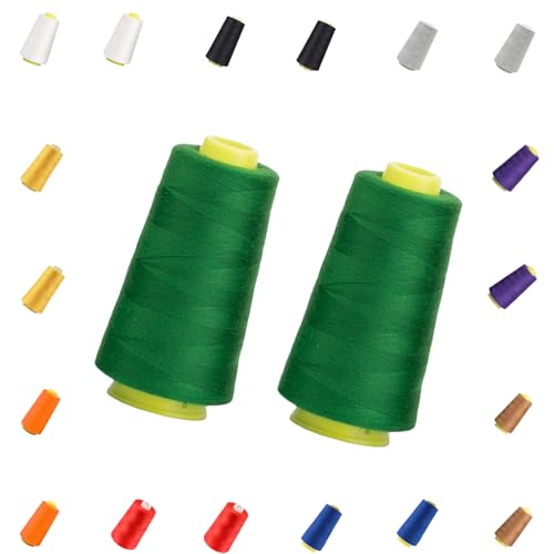 Nähgarn für Nähmaschine Grün Nähgarn Polyester Sewing Machine Thread Nähmaschinen Vorhanden Fest und Nicht Leicht zu Brechen Reißfest 2 Stück 5484m Nähgarn für Nähmaschine Grün Nähgarn Polyester Sewing Machine Thread Nähmaschinen Vorhanden Fest und Nicht Leicht zu Brechen Reißfest 2 Stück 5484m von TMRBBesty