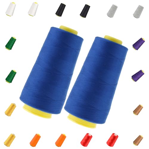 Nähgarn für Nähmaschine Helles Königsblau Nähgarn Polyester Sewing Machine Thread Nähmaschinen Vorhanden Fest und Nicht Leicht zu Brechen Reißfest 2 Stück 5484m Nähgarn für Nähmaschine Helles Königsblau Nähgarn Polyester Sewing Machine Thread Nähmaschinen Vorhanden Fest und Nicht Leicht zu Brechen Reißfest 2 Stück 5484m von TMRBBesty