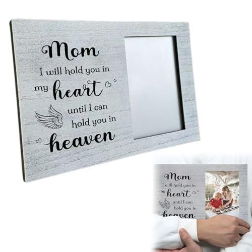 TMRBBesty Bilderrahmen Holz, A6, Trauergeschenk, Gedenk Bilderrahmen für Verstorbene, Gedenkgeschenke für Verlust Mutter, Erinnerung An Verstorbene, 30 x 20 cm Rahmen, 10 x 15 cm Foto von TMRBBesty