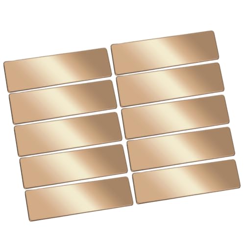 Blanko metallschild 20 Stück Metallschilder edelstahl blanko tags Namensschilder rechteckig namensschild Klingelschilde Türschild Briefkastenschild zum Gravieren Namensschildern Türschildern von TMTGTS