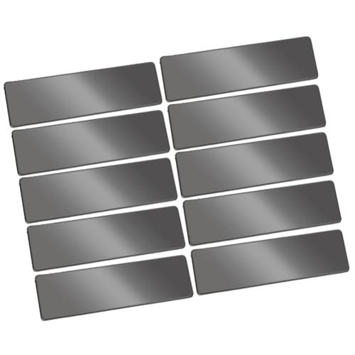 Blanko metallschild 20 Stück Metallschilder edelstahl blanko tags Namensschilder rechteckig namensschild Klingelschilde Türschild Briefkastenschild zum Gravieren Namensschildern Türschildern von TMTGTS