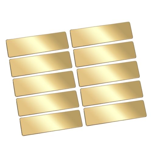 Blanko metallschild 20 Stück Metallschilder edelstahl blanko tags Namensschilder rechteckig namensschild Klingelschilde Türschild Briefkastenschild zum Gravieren Namensschildern Türschildern von TMTGTS