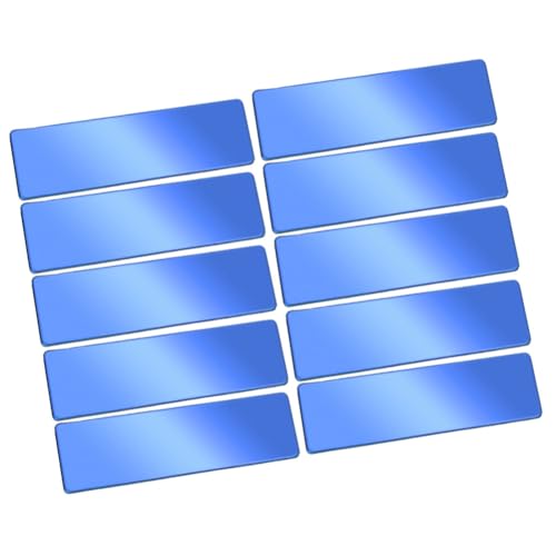 Blanko metallschild 20 Stück Metallschilder edelstahl blanko tags Namensschilder rechteckig namensschild Klingelschilde Türschild Briefkastenschild zum Gravieren Namensschildern Türschildern von TMTGTS