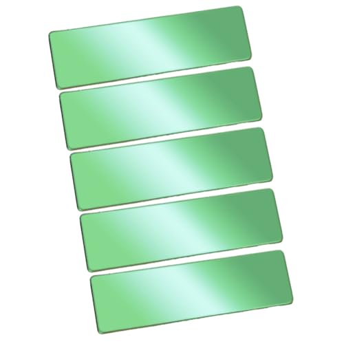Blanko metallschild 5 Stück Metallschilder edelstahl blanko tags Namensschilder rechteckig namensschild Klingelschilde Türschild Briefkastenschild zum Gravieren Namensschildern Türschildern von TMTGTS