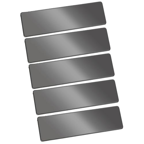 Blanko metallschild 5 Stück Metallschilder edelstahl blanko tags Namensschilder rechteckig namensschild Klingelschilde Türschild Briefkastenschild zum Gravieren Namensschildern Türschildern von TMTGTS