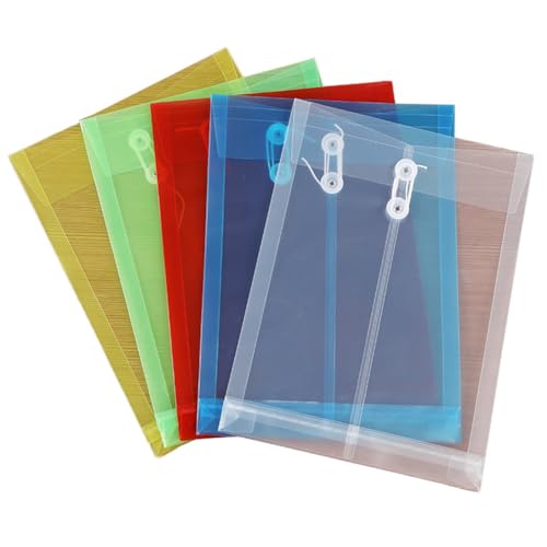 Dokumentenmappe 5 Stück 33.5 * 23.5 * 2.6cm Dokumententasche a4 expandierbarer Boden Plastikmappe Sammelmappen dokumente organisieren Kunststoffmappen Dokumentenhüllen Wasserdichte Mappen von TMTGTS