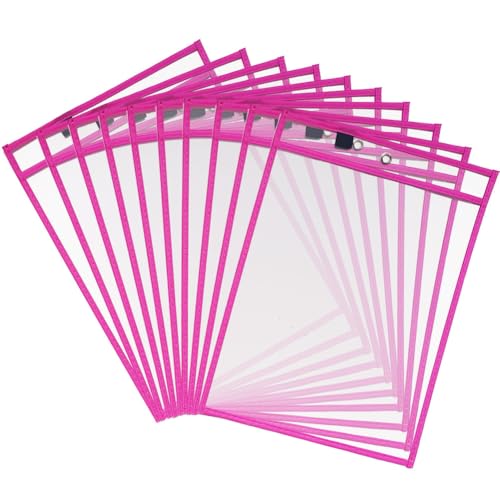 Dry Erase Taschen 10 Stück 10 * 13inch Whiteboard Auftragstaschen abwischbare durchsichtige hüllen Pockets InfoRahmen Sichttasche Infotasche Duraframe Blatthalter Dokumententasche Hängemappen Dry Erase Taschen 10 Stück 10 * 13inch Whiteboard Auftragstaschen abwischbare durchsichtige hüllen Pockets InfoRahmen Sichttasche Infotasche Duraframe Blatthalter Dokumententasche Hängemappen von TMTGTS