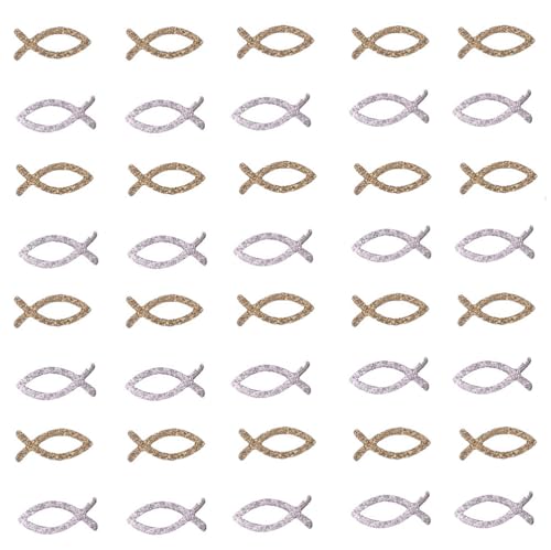 Konfetti Fische 800 Stück Kommunion Fische Glitzer Fische Streudeko Tischdeko Kommunion Fische Servietten Fische Streudeko Taufe für Taufe Kommunion Konfirmation Junge Mädchen (Mixed3#) von TMTGTS