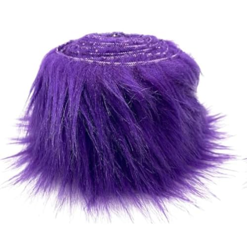Plüsch Strips 5cm*1.5m Fellimitat Kunstfell Basteln bordüre Furry Faux precut Strips kunstplüsch Plüschstoff Fellstoff Flauschige Fell Band für Weihnachtsbäume Tische Kleidung Zwergplüsch von TMTGTS