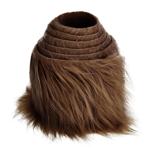 Plüsch Strips 5cm*1.5m Fellimitat Kunstfell Basteln bordüre Furry Faux precut Strips kunstplüsch Plüschstoff Fellstoff Flauschige Fell Band für Weihnachtsbäume Tische Kleidung Zwergplüsch von TMTGTS