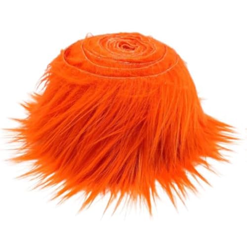 Plüsch Strips 5cm*1.5m Fellimitat Kunstfell Basteln bordüre Furry Faux precut Strips kunstplüsch Plüschstoff Fellstoff Flauschige Fell Band für Weihnachtsbäume Tische Kleidung Zwergplüsch von TMTGTS