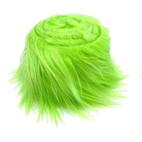 Plüsch Strips 5cm*1.5m Fellimitat Kunstfell Basteln bordüre Furry Faux precut Strips kunstplüsch Plüschstoff Fellstoff Flauschige Fell Band für Weihnachtsbäume Tische Kleidung Zwergplüsch von TMTGTS