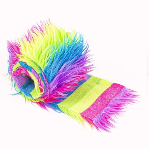 Plüsch Strips 5cm*1.5m Fellimitat Kunstfell Basteln bordüre Furry Faux precut Strips kunstplüsch Plüschstoff Fellstoff Flauschige Fell Band für Weihnachtsbäume Tische Kleidung Zwergplüsch von TMTGTS