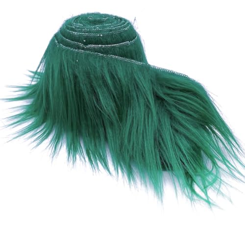 Plüsch Strips 5cm*1.5m Fellimitat Kunstfell Basteln bordüre Furry Faux precut Strips kunstplüsch Plüschstoff Fellstoff Flauschige Fell Band für Weihnachtsbäume Tische Kleidung Zwergplüsch von TMTGTS