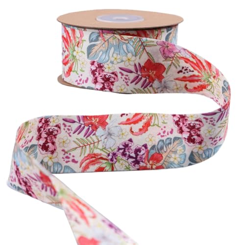 TMTGTS Geschenkband 10 Yards bedrucktes Band Doppelseitiger Floraler Schleifenband Dekoband Polyesterband Stoffbänder Geschenkbänder Bastelbänder für Dekoration Scrapbooking Geschenkkörbe Blumen TMTGTS Geschenkband 10 Yards bedrucktes Band Doppelseitiger Floraler Schleifenband Dekoband Polyesterband Stoffbänder Geschenkbänder Bastelbänder für Dekoration Scrapbooking Geschenkkörbe Blumen von TMTGTS