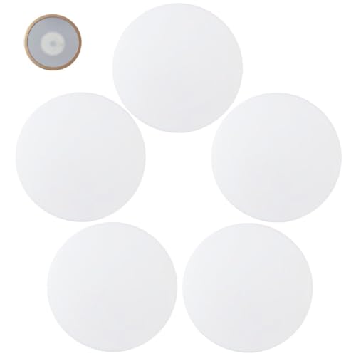 TMTGTS Lampenschirm diffusor 5.5cm 5 STK diffusorplatte led rund Abdeckplatten Runde acrylscheibe weiß kunststoffscheibe Acryl Platte für Tischlampen Pendelleuchten Deckenleuchten Deckenabdeckungen von TMTGTS