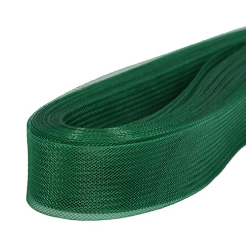 TMTGTS Netzband 30 Yards 8cm steifes Rosshaar Zopf Zierband Versteifungsband Dekoband Horsehair Braid Sewing Polyester Boning Rosshaargeflech für Nähen Hochzeitskleid Tanzkleider Kleid Hüten Zubehör von TMTGTS