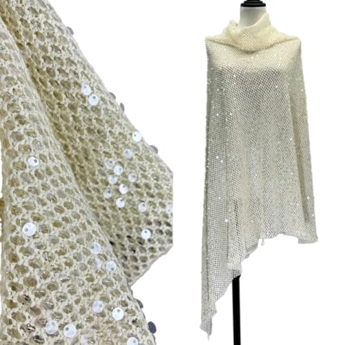 TMTGTS Pailletten Stoff 125cm*4 Yards Netzstoff paillettenstoff mesh Stoffe Glitzerstoff glänzende Dekostoff karnevalsstoffe Netzgewebe fischnetz Sequenzstoff zum Nähen Abendkleid Taschen Röcke TMTGTS Pailletten Stoff 125cm*4 Yards Netzstoff paillettenstoff mesh Stoffe Glitzerstoff glänzende Dekostoff karnevalsstoffe Netzgewebe fischnetz Sequenzstoff zum Nähen Abendkleid Taschen Röcke von TMTGTS