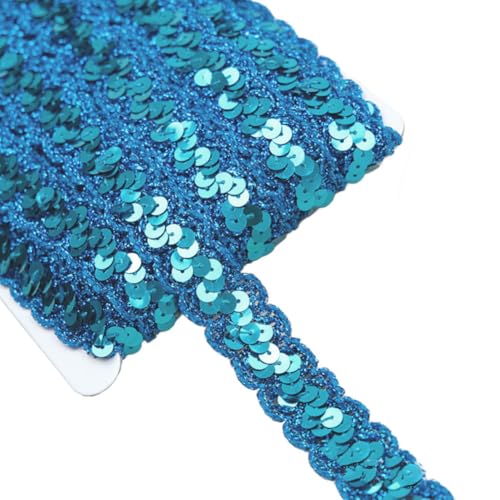 TMTGTS Paillettenband 2cm*30Yards Pailletten bordüre Glitzer Band Glitzerband Ribbon Paillette Trim Glitzerborte Dekoband Zierband Paillettenbesatz für Bastelprojekt Haarspangen Kleidung Weihnachten von TMTGTS