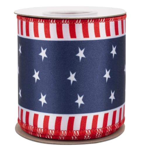 TMTGTS Satinband 10 Yards amerikanische Flagge Geschenkband mit Drahtrand Band Schleifenband Dekoband Polyesterband Stoffbänder Geschenkbänder Bastelband für Geschenkboxen Haarschmuck Dekoration TMTGTS Satinband 10 Yards amerikanische Flagge Geschenkband mit Drahtrand Band Schleifenband Dekoband Polyesterband Stoffbänder Geschenkbänder Bastelband für Geschenkboxen Haarschmuck Dekoration von TMTGTS
