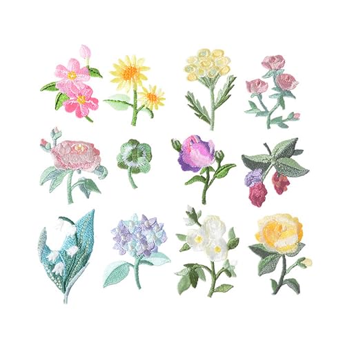 TMXAOK Mini-Blumen zum Aufbügeln / Aufnähen, 12 Stück Blumenmuster bestickte Applikationen Jeans Hut Jacke dekorative Stickerei Patch für DIY Kleidung Handwerk Reparatur Patch Dekorationen TMXAOK Mini-Blumen zum Aufbügeln / Aufnähen, 12 Stück Blumenmuster bestickte Applikationen Jeans Hut Jacke dekorative Stickerei Patch für DIY Kleidung Handwerk Reparatur Patch Dekorationen von TMXAOK