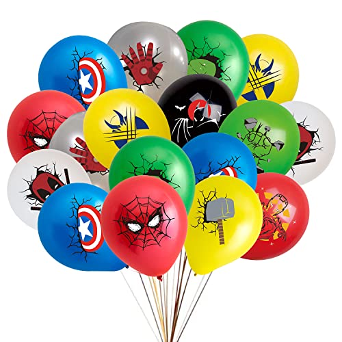 Avengers Luftballons（30Stück),100% Reiner Naturlatex, Das Bevorzugte Material ist Sicher und Ungiftig, Geeignet für Themenparty-Dekoration, Geburtstagsfeier, Abschlussfeier oder Weihnachten von TMXKDSJ