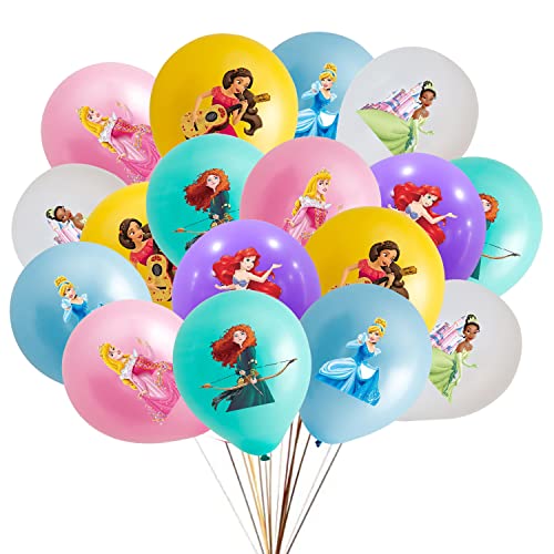 Disney Princess Luftballons（30Stück),100% Reiner Naturlatex, Das Bevorzugte Material ist Sicher und Ungiftig, Geeignet für Themenparty-Dekoration, Geburtstagsfeier, Abschlussfeier oder Weihnachten von TMXKDSJ