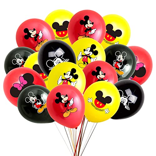 Mickey Mouse Luftballons（30Stück),100% Reiner Naturlatex, Das Bevorzugte Material ist Sicher und Ungiftig, Geeignet für Themenparty-Dekoration, Geburtstagsfeier, Abschlussfeier oder Weihnachten von TMXKDSJ