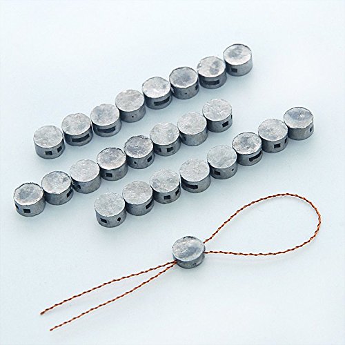 8 mm x 5 mm Meter Bleiplombe (500 g/1,1 lb, ca. 300 Stück) mit Kupferdrähten (100 m) von TNBCCXN