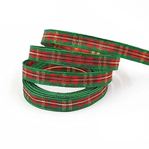 Band. 0,4″ Weihnachts-Geschenkband mit Muster Schneeflocken Weihnachtsbaum Frohe(A,50yard) von TNBCCXN