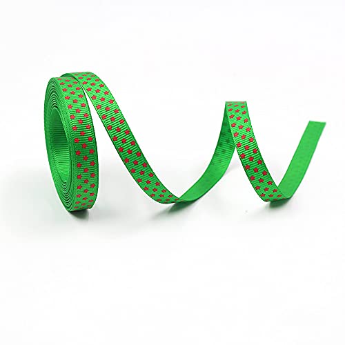 Band. 0,4″ Weihnachts-Geschenkband mit Muster Schneeflocken Weihnachtsbaum Frohe(N,50yard) von TNBCCXN